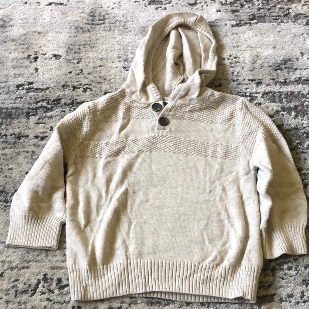 EUC Toddler boys Oshkosh hooded sweater